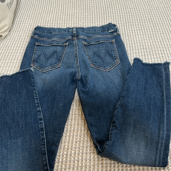 MOTHER Dark Blue Straight Leg Jeans 26 - Picture 6 of 9